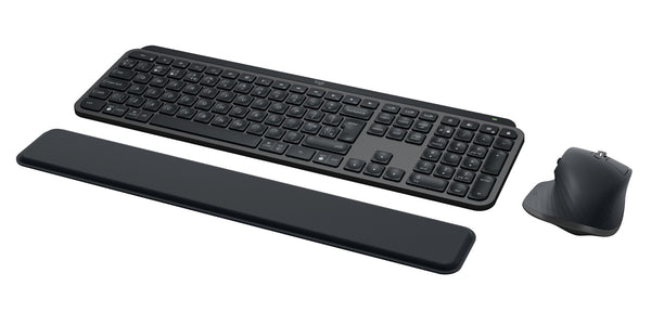 Logitech 920-010932 tastatur Mus inkluderet Kontor RF trådløs + Bluetooth QWERTY UK international Grafit
