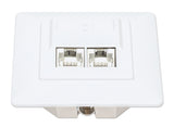 Intellinet 771900 stikkontakt 2 x RJ-45 Hvid