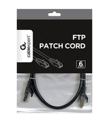 Gembird PP6-1M/BK netværkskabel Sort Cat6 F/UTP (FTP)