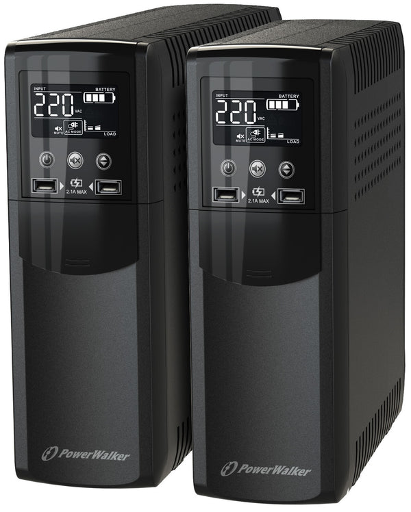 PowerWalker VI 1500 CSW IEC UPS-enhed Interaktivt indgangsstik 1,5 kVA 900 W 8 AC stikkontakt(er)