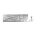 CHERRY DW 9100 SLIM tastatur Mus inkluderet Universel RF trådløs + Bluetooth QWERTY US engelsk Sølv