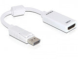 DeLOCK 61767 videokabel adapter 0,125 m DisplayPort HDMI Type A (Standard) Hvid