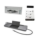 i-tec Metal C31FLATDOCKPDPRO dockingstation Ledningsført USB 3.2 Gen 1 (3.1 Gen 1) Type-C Grå