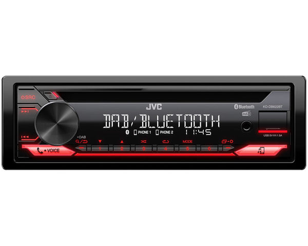 JVC KD-DB622BT bil media receiver Sort 200 W Bluetooth