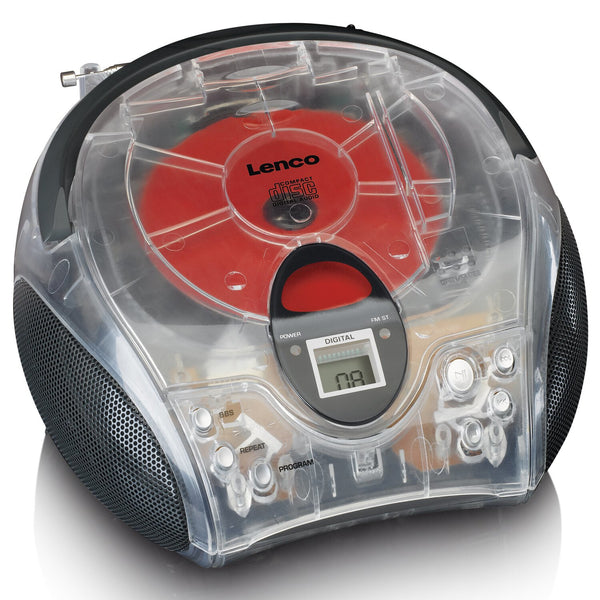 Lenco SCD-24TR radio Bærbar Digital Transparent
