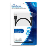 MediaRange MRCS160 USB-kabel USB 3.2 Gen 1 (3.1 Gen 1) 1,2 m USB A USB C 5 Gbit/sek. Sort
