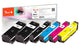 Peach PI200-487 blækpatron 6 stk Standard udbytte Sort, Blå, Magenta, Gul