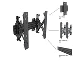 Multibrackets 5105 skærmbeslag til skiltning 165,1 cm (65") Sølv