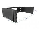 DeLOCK 19 Zoll Wandhalterung 3 HE faltbar schwarz Stativbase