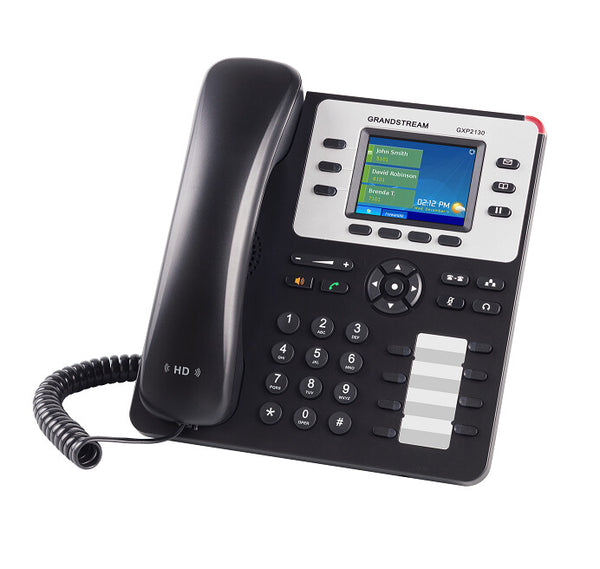 Grandstream Networks GXP2130 v2 IP-telefon Sort, Grå 3 Linier TFT