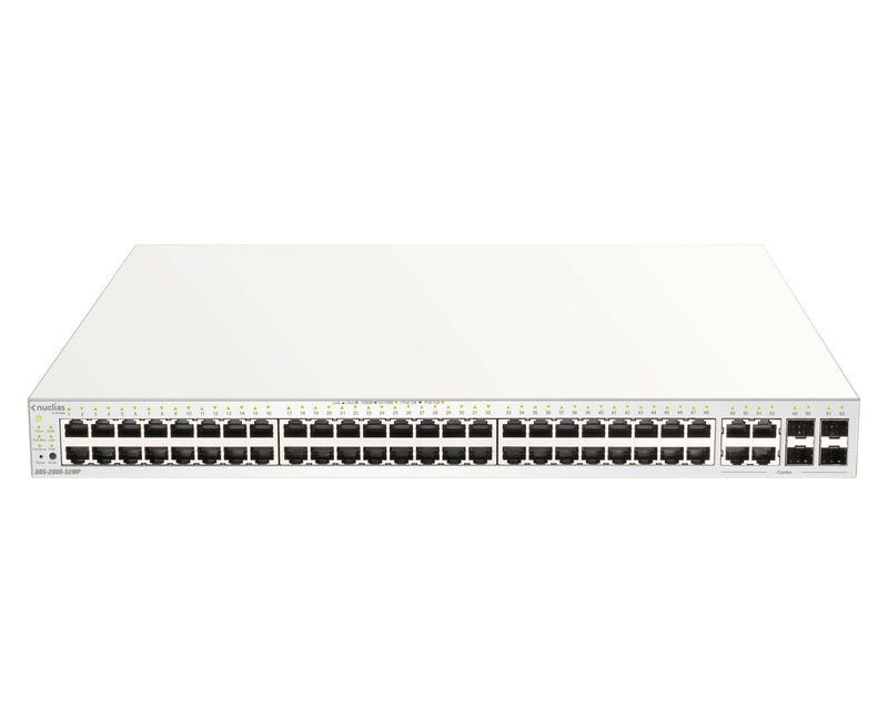D-Link DBS-2000-52MP netværksswitch Administreret L2 Gigabit Ethernet (10/100/1000) Strøm over Ethernet (PoE) Grå