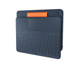 Logitech 920-010361 tastatur til mobil enhed QWERTZ Tysk Smart Connector Blå