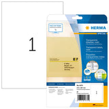 HERMA 4375 print etiket Transparent Selvklæbende printeretiket