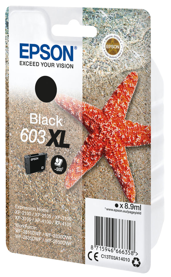 Epson C13T03A14010 blækpatron 1 stk Original Højt (XL) udbytte Sort