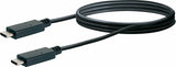 Schwaiger LK 101 C USB-kabel USB 3.2 Gen 2 (3.1 Gen 2) 1 m USB C 10 Gbit/sek. Sort