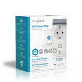 Nedis WIFIPO120FWT smart stik 3680 W Grå, Hvid