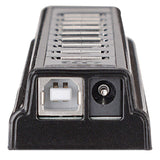 Manhattan 161572 interface hub USB 2.0 480 Mbit/s Sort, Sølv
