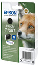 Epson Fox T1281 ræv DURABrite Ultra enkeltpakke sort blæk