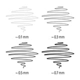 Staedtler pigment liner 308 fineliner Sort 4 stk