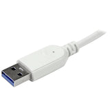 StarTech.com ST73007UA interface hub USB 3.2 Gen 1 (3.1 Gen 1) Type-A 5000 Mbit/s Sølv, Hvid