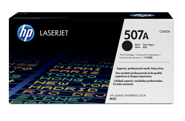 HP Original 507A LaserJet-tonerpatron, sort