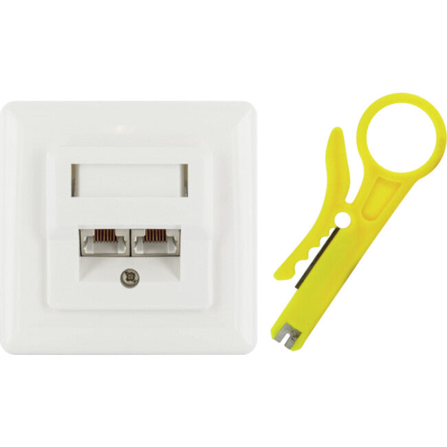 Schwaiger TDU2628532 stikkontakt RJ-45 Hvid