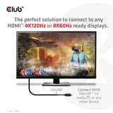 CLUB3D CAC-1187 videokabel adapter 1,8 m Mini DisplayPort HDMI Sort