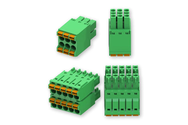 Teltonika PR5MEC15 termisk blok 2 x 5, 2 x 3 Grøn