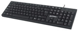 Manhattan 179324 tastatur Kontor USB QWERTZ Sort