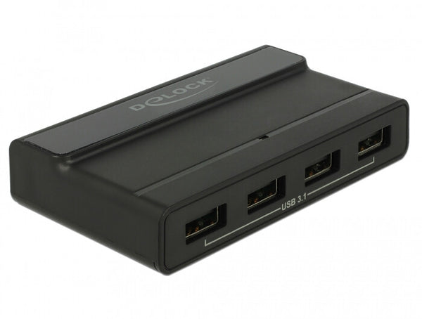 DeLOCK 64053 interface hub USB 3.2 Gen 2 (3.1 Gen 2) Type-C 10000 Mbit/s Sort