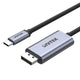 UNITEK V1409A kabel kønsskifter USB-C DisplayPort Sort, Grå