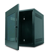 APC NetShelter WX Wall-Mount Enclosure 13U Glass Door Black Vægmonteret stativ Sort