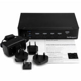 StarTech.com SV431DPU3A2 KVM Switch Stativ-montering Sort