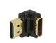 DeLOCK HDMI-A/HDMI-A male, F/M, 90° Sort
