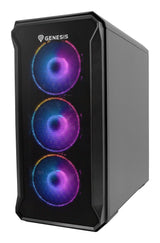 GENESIS Irid 503 ARGB Micro Tower Sort, Transparent