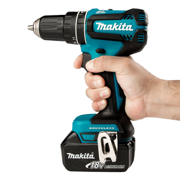 Makita DHP485Z bor Nøglefri 1,1 kg Sort, Blå