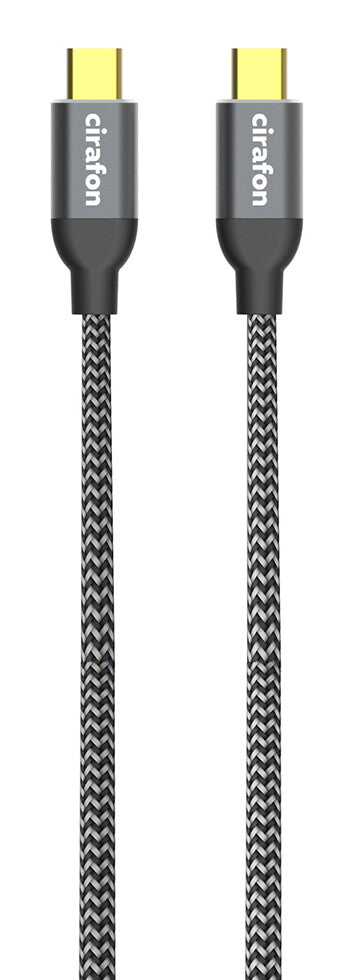 Cirafon CC-CH02 USB-kabel 1,8 m USB C 60 W Grå