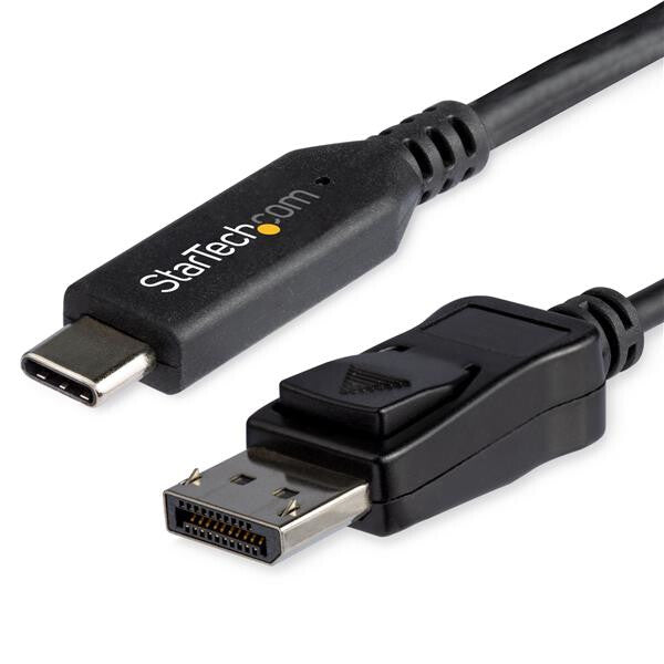 StarTech.com CDP2DP146B videokabel adapter 1,8 m USB Type-C DisplayPort Sort
