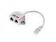 Lanberg AD-0026-S netværks-splitter Sølv