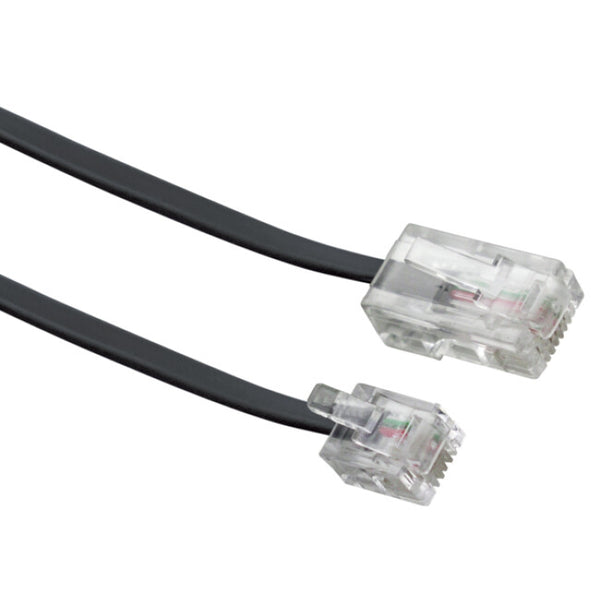 Schwaiger 3.0m RJ-11 - RJ-45 3 m Sort