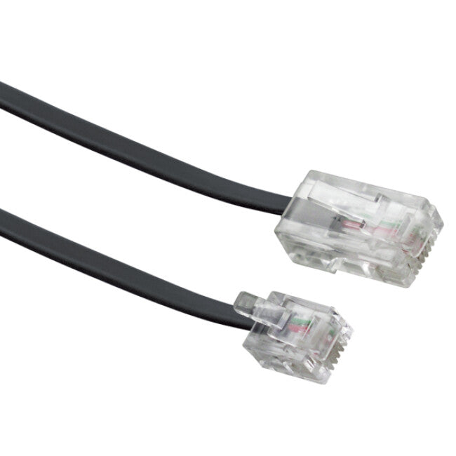 Schwaiger 3.0m RJ-11 - RJ-45 3 m Sort