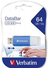 Verbatim V DataBar USB-nøgle 64 GB USB Type-A 2.0 Blå