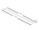 DeLOCK 18644 kabelsamler Krog og løkke kabelbinder Nylon Hvid 100 stk