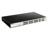 D-Link DGS-1210-28P netværksswitch Administreret L2 Gigabit Ethernet (10/100/1000) Strøm over Ethernet (PoE) 1U Sort
