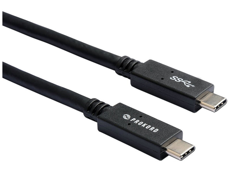 Prokord USB3.1 CM-CM 03 USB-kabel USB 3.2 Gen 1 (3.1 Gen 1) 1,5 m USB C Sort