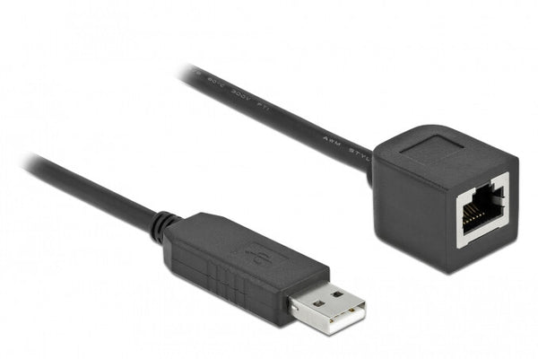 DeLOCK 64164 serielkabel Sort 1 m USB Type-A RJ-45