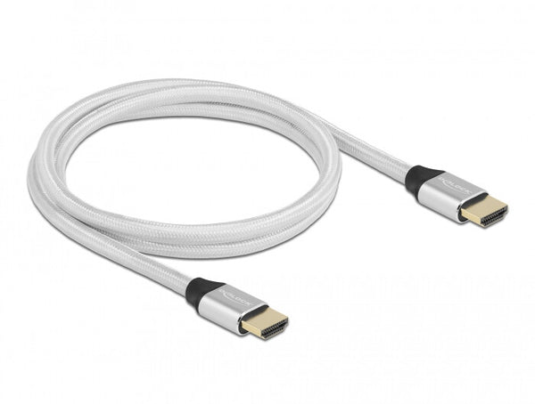 DeLOCK 85366 HDMI-kabel 1 m HDMI Type A (Standard) Sølv