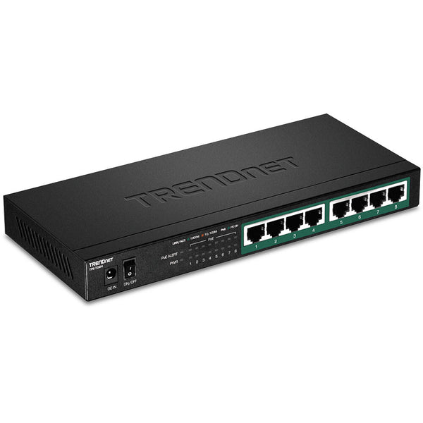 Trendnet TPE-TG84 netværksswitch Ikke administreret Gigabit Ethernet (10/100/1000) Strøm over Ethernet (PoE) Sort