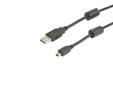 Prokord USB-0049 USB-kabel USB 2.0 5 m USB A Mini-USB B Sort