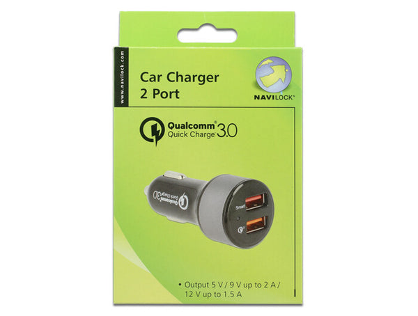 Navilock 62739 oplader til mobil enhed Smartphone, Tablet, Universel Sort Cigartænder Automatisk